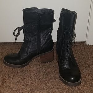 Combat Heel Boots